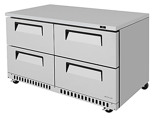 Turbo Air TUR-60SD-D4-FB-N 60 1/4" W Undercounter Refrigerator w/ 2 Sections, 4 Drawers & Front Breathing - Donut-Equipment.com