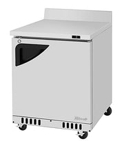 Turbo Air TWF-28SD-FB-N 27 1/2" Super Deluxe Worktop Freezer w/ (1) Section, 1 Solid Door, Front Breathing - Donut-Equipment.com