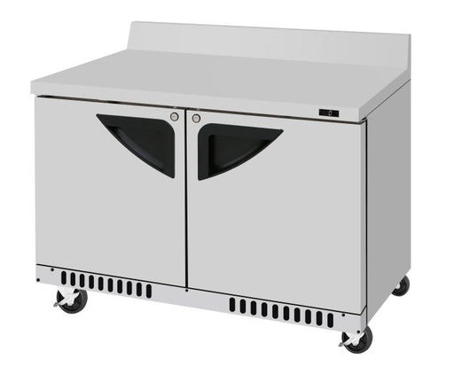Turbo Air TWF-48SD-FB-N 48 1/4" Super Deluxe Worktop Freezer w/ (2) Sections, 2 Solid Doors, Front Breathing - Bakery Wholesalers