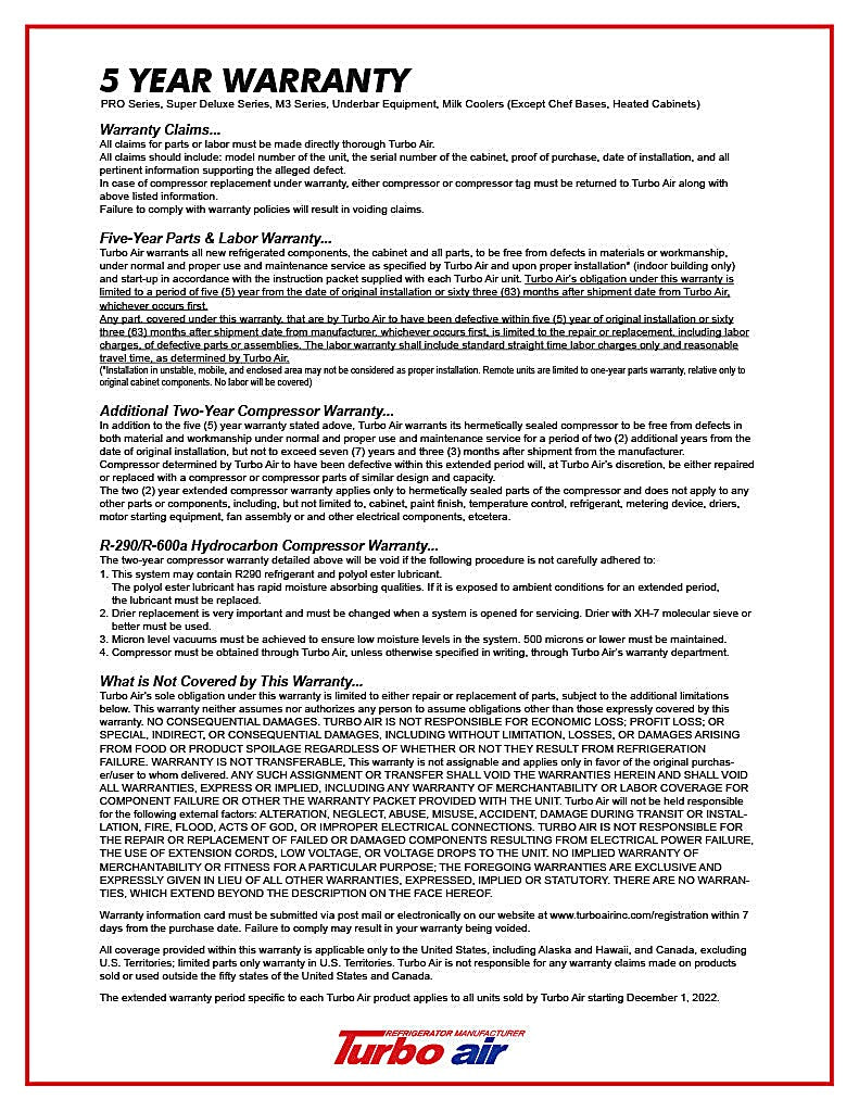 Turbo Air Super Deluxe TST-60SD-18M-N-LW 60" 2 Door Mega Top Refrigerated Sandwich Prep Table with Left Work Station - Donut-Equipment.com
