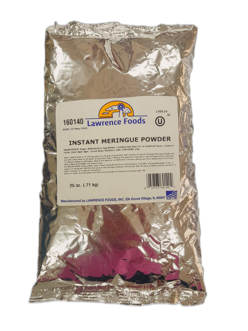 Lawrence Foods Instant Meringue Powder, 25 Ounce Bakery Wholesalers