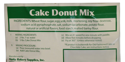 Vanilla Cake Donut Mix  50# bags Bakery Wholesalers