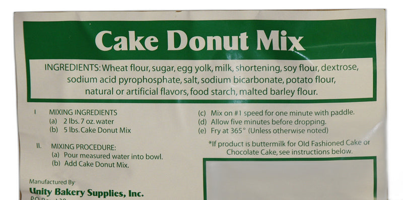 Vanilla Cake Donut Mix  50# bags Bakery Wholesalers
