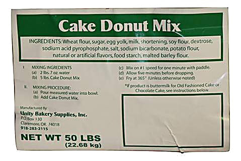 Vanilla Cake Donut Mix Free Sample- You only pay postage & handling Bakery Wholesalers