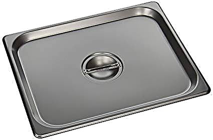 1/2 Size Steam Pan Lid, Stainless Bakery Wholesalers