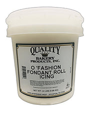 O'Fashion Fondant White Roll and Pastry Icing 22 Pounds Ready To Use Bakery Wholesalers
