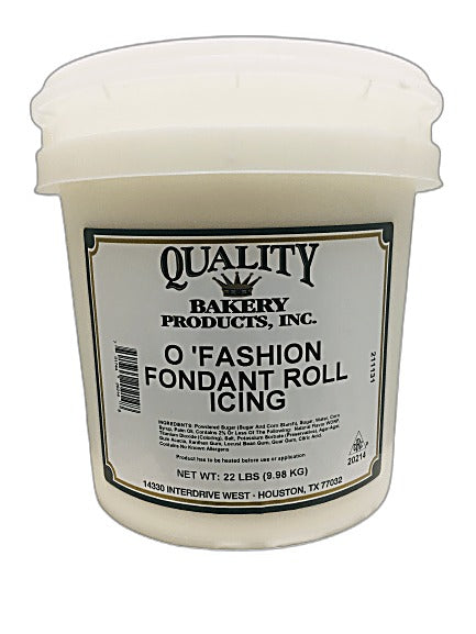 O'Fashion Fondant White Roll and Pastry Icing 22 Pounds Ready To Use Bakery Wholesalers