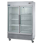 Arctic Air AGR49 54" Two Section Glass Door Reach-In Refrigerator Bakery Wholesalers