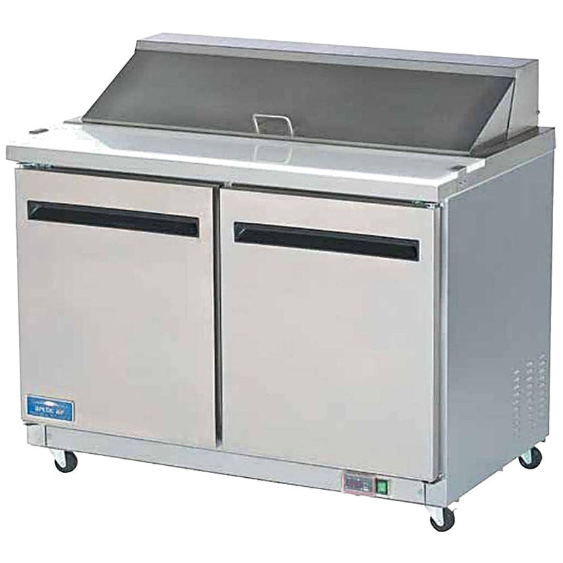 Arctic Air AST60R 60" Two Door Sandwich / Salad Prep Refrigerator Bakery Wholesalers