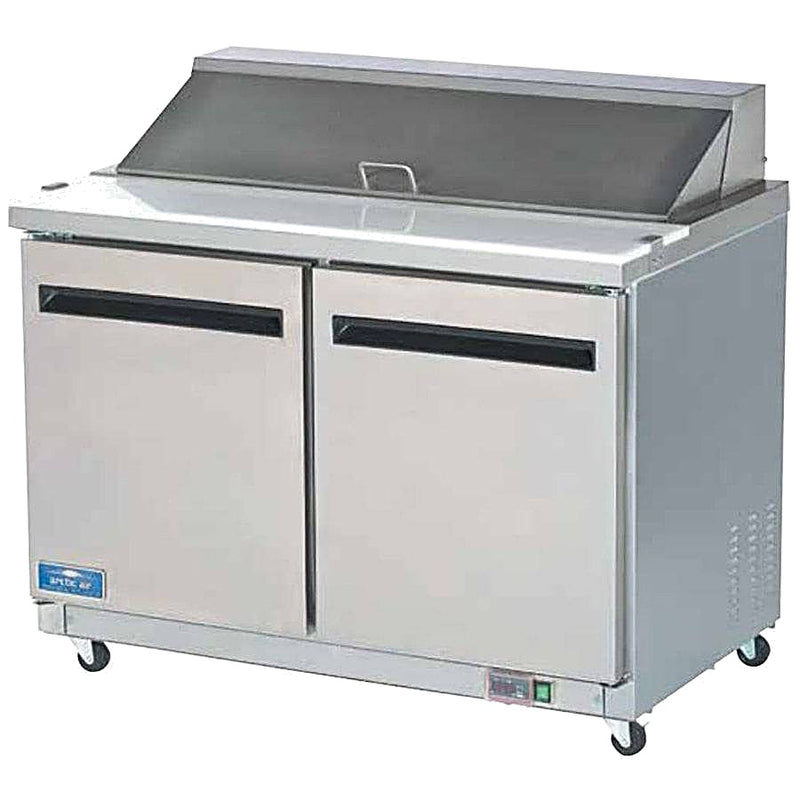 Arctic Air AST48R 48" Two Door Sandwich / Salad Prep Refrigerator Bakery Wholesalers