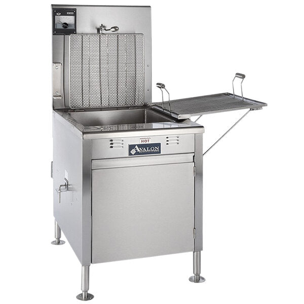 Avalon (ADF26-G-BA) 18" x 26" Donut Fryer, Natural Gas, Electronic Ignition, Right Side Drain Board with Submerger