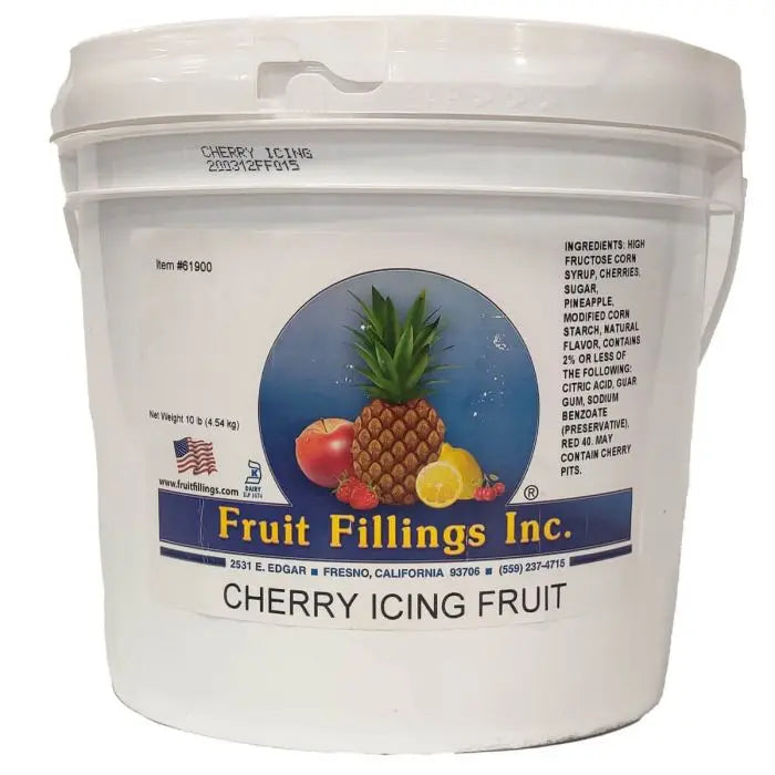 Fruta de glaseado de cereza de Fruit Filling Inc. (orgánica)