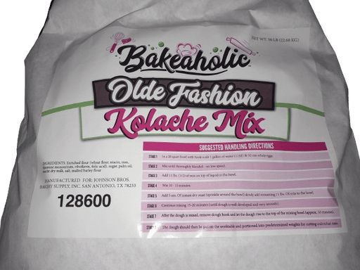 Bakeaholic Olde Fashion Kolache Mix 40 x 50# Bags (2000 lbs) Bulk - Bakery Wholesalers