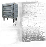 BakeMax Electric Artisan Stone Deck Ovens 4 Pan Wide, 1 to 4 decks Bakery Wholesalers