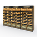 Palram Bakery Backwall Gondola Display System (3-Unit Set) with Open Compartments & Storage – 120"W Total (3 × 40"W x 78"H x 20"D, Up to 72 SKU Capacity) - Donut-Equipment.com