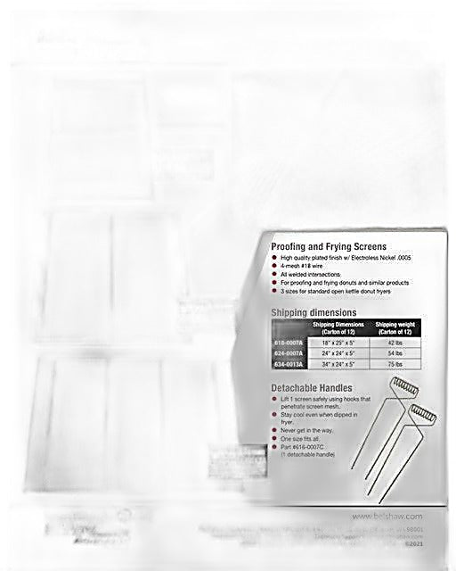 Belshaw 33 x 23 inches Fry Screen. Used for proofing and frying. Bakery Wholesalers
