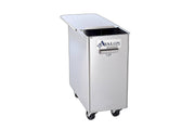 Avalon Stainless Steel Ingredient Bin with a Center Divider (AIB150D) Bakery Wholesalers