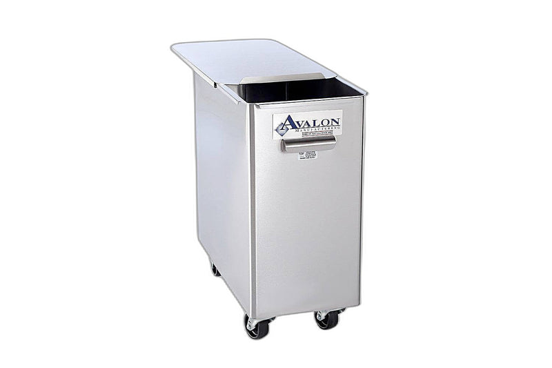 Avalon Stainless Steel Ingredient Bin with a Center Divider (AIB150D) Bakery Wholesalers