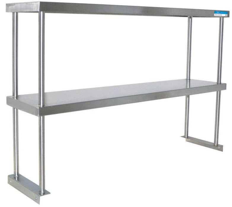 BK Double Overshelf Table Mount 12" X 36", 18 GA. SS - Donut-Equipment.com