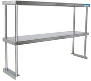 BK Double Overshelf Table Mount 12" X 72", 18 GA. SS - Donut-Equipment.com