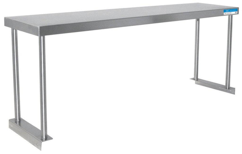 BK Resources BK-OSS-1296 Single Overshelf Table Mount 12 X 96, 18 GA. SS - Donut-Equipment.com