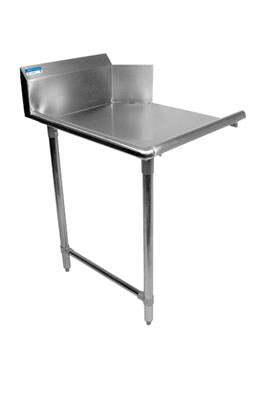BK Resources 48" 16-Gauge Stainless Steel Clean Dish Table – Left Side - Donut-Equipment.com