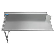 BK Resources 72" 16-Gauge Stainless Steel Clean Dish Table – Left Side - Donut-Equipment.com
