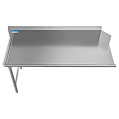 BK Resources 72" 16-Gauge Stainless Steel Clean Dish Table – Left Side - Donut-Equipment.com