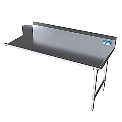 BK Resources 72" 16-Gauge Stainless Steel Clean Dish Table – Right Side - Donut-Equipment.com