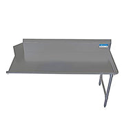 BK Resources 72" 16-Gauge Stainless Steel Clean Dish Table – Right Side - Donut-Equipment.com