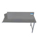 BK Resources 72" 16-Gauge Stainless Steel Clean Dish Table – Right Side - Donut-Equipment.com