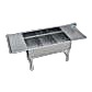 BK Resources Stainless Steel 3 Compartment Sink w/ 10" Riser & Drainboards – 24"L x 18"W x 14"D Bowls - Donut-Equipment.com