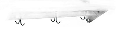 BK Resources 12" x 48" Stainless Steel T-430 18 Gauge Wall Shelf with Pot Rack - Donut-Equipment.com