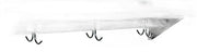BK Resources 12" x 24" Stainless Steel T-430 18 Gauge Wall Shelf with Pot Rack - Donut-Equipment.com