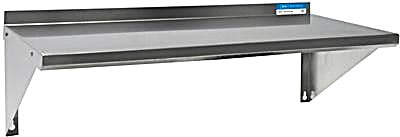 BK Resources 12" x 72" Stainless Steel T-430 18 Gauge Wall Shelf - Donut-Equipment.com