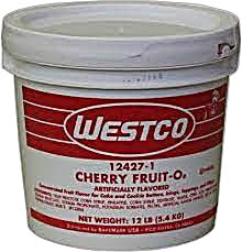 Westco Cherry Fruit-O Concentrate Icing Fruit 12# Bakery Wholesalers