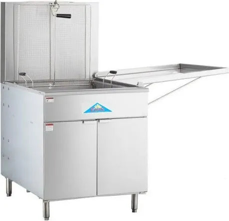 Comstock-Castle CC-GDF24 24" Gas Floor Model Donut Fryer, 18" x 24" Fry Pot, 125 lb. Fat Capacity, Thermostatic Controls, Stainless Steel Front, 90,000 BTU - Bakery Wholesalers