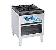 Comstock-Castle CSP18 18" Gas Stock Pot Range, Cabinet Base, 90,000-110,000 BTU, Stainless Steel Front - Bakery Wholesalers