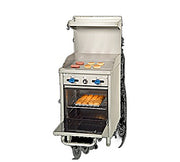 Comstock-Castle F318-24 24" Gas Restaurant Range, 24" Griddle, Single Standard Oven, Stainless Steel Front, 65,000 BTU - Bakery Wholesalers