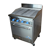 Comstock-Castle F326-2.5RB 30" Gas Restaurant Range, 30" Radiant Broiler, Single Standard Oven, Stainless Steel Front, 110,000 BTU - Bakery Wholesalers