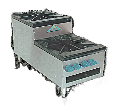 Comstock-Castle SUCSP54 54" Gas Stock Pot Range, 18" x 21" Cooking Area, 41" Deep, 540,000–660,000 BTU - Bakery Wholesalers