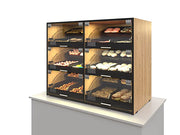 Palram Countertop Bakery Display Case with Illuminated Soft-Close Drawers & Tempered Glass – 40"W x 32"H x 20"D - Donut-Equipment.com