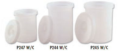 Faribo P244 W/C Crock with Cover, 10" Top Diameter x 10" Bottom Diameter x 12"H, 3 Gallon - Bakery Wholesalers