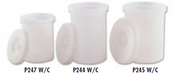 Faribo P247 W/C Crock with Cover, 11" Top Diameter x 10" Bottom Diameter x 11"H, 3 Gallon - Bakery Wholesalers