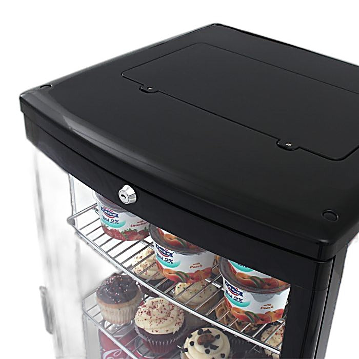 Turbo Air CRT-77-1R-N 17" Diamond Series Glass Sided Countertop Display Refrigerator – One Section, Rear Access, LED Lighting, 115v - Donut-Equipment.com