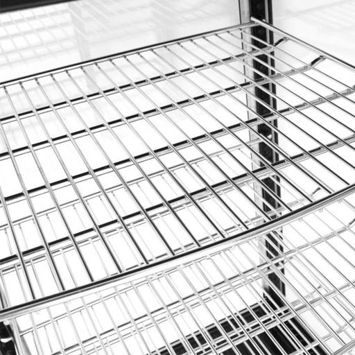 Turbo Air CRT-77-1R-N 17" Diamond Series Glass Sided Countertop Display Refrigerator – One Section, Rear Access, LED Lighting, 115v - Bakery Wholesalers