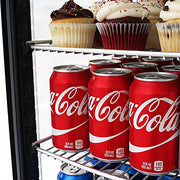 Turbo Air CRT-77-1R-N 17" Diamond Series Glass Sided Countertop Display Refrigerator – One Section, Rear Access, LED Lighting, 115v - Donut-Equipment.com