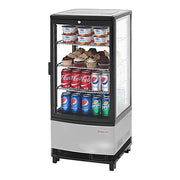 Turbo Air CRT-77-1R-N 17" Diamond Series Glass Sided Countertop Display Refrigerator – One Section, Rear Access, LED Lighting, 115v - Donut-Equipment.com