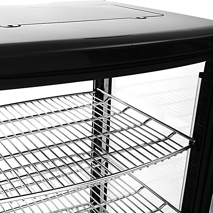 Turbo Air CRT-77-2R-N 17" Diamond Series Countertop Display Refrigerator – Pass-Thru Access, Swing Doors, Stainless Steel Finish, 115v - Donut-Equipment.com