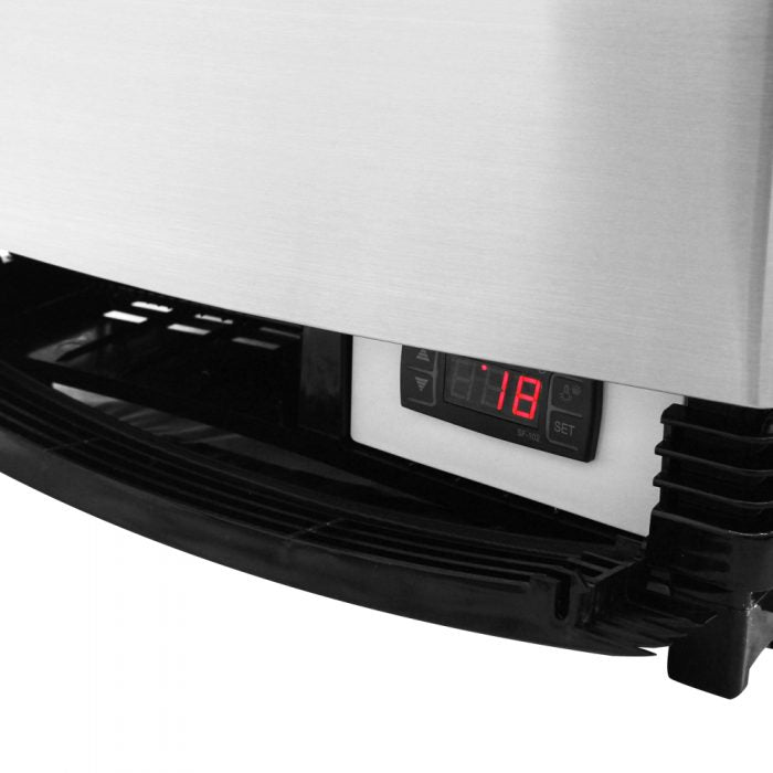 Turbo Air CRT-77-2R-N 17" Diamond Series Countertop Display Refrigerator – Pass-Thru Access, Swing Doors, Stainless Steel Finish, 115v - Bakery Wholesalers